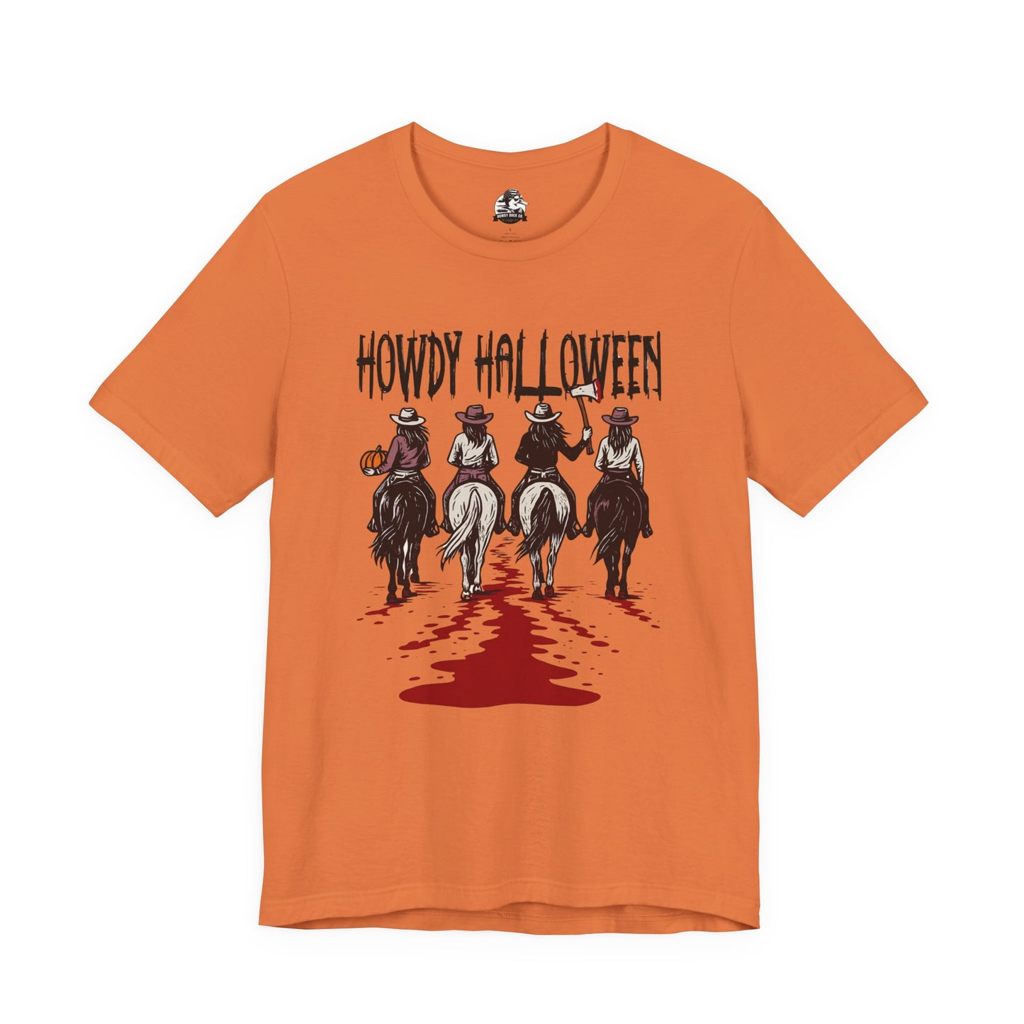 Halloween Cowboy Tee, Howdy Halloween Graphic T-Shirt