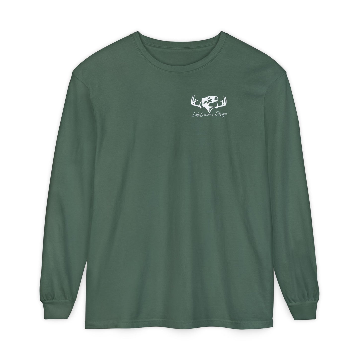 Life Lessons Design fishing & Hunting Long Sleeve Tee