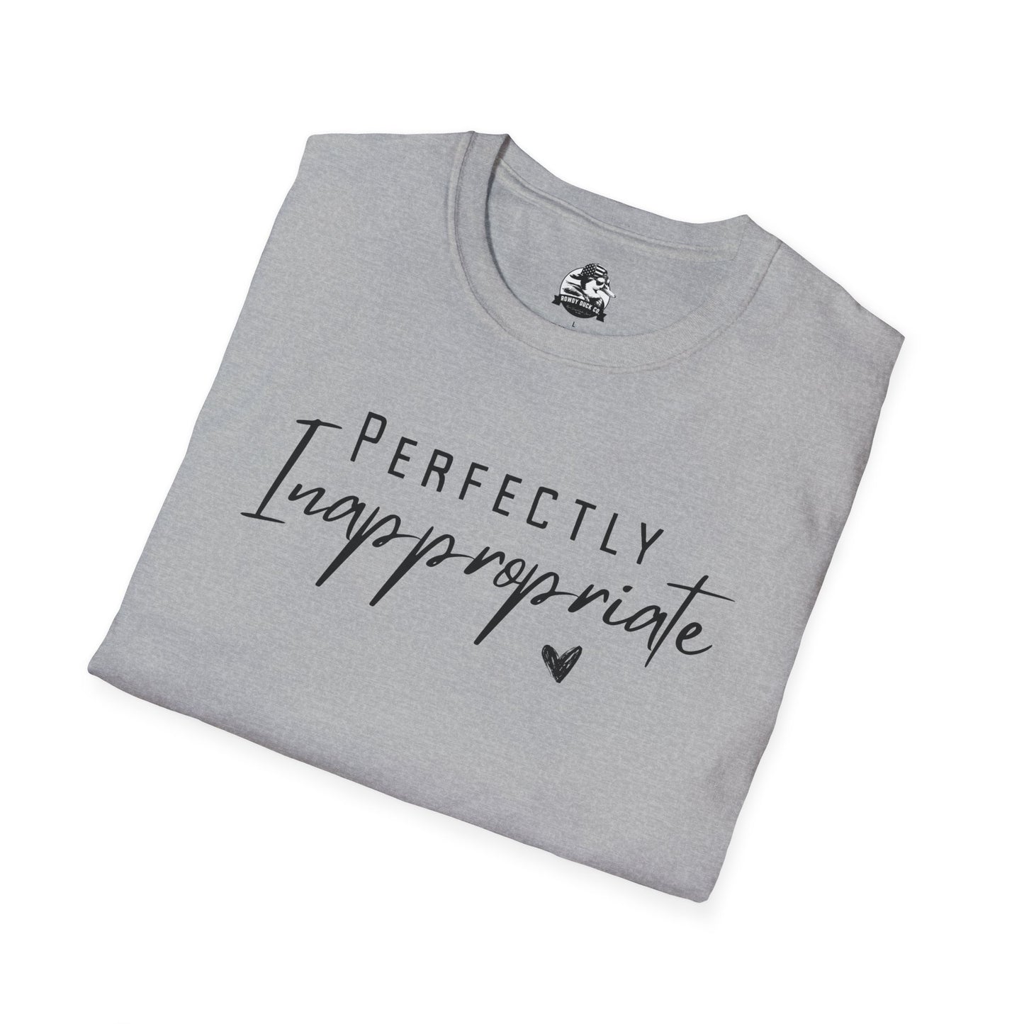 Perfectly Inappropriate Unisex Softstyle T-Shirt - Casual Humor Tee for Everyday Wear