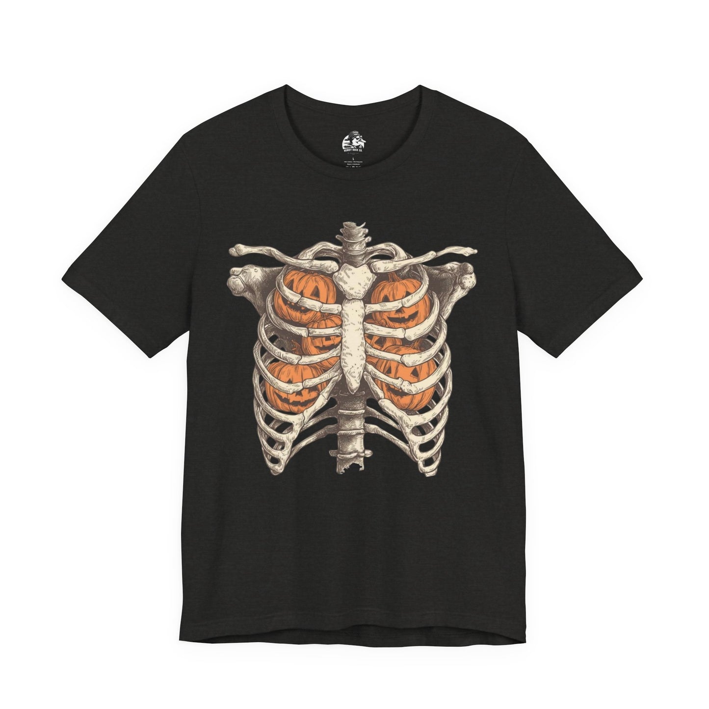 Adult spooky skeleton tee