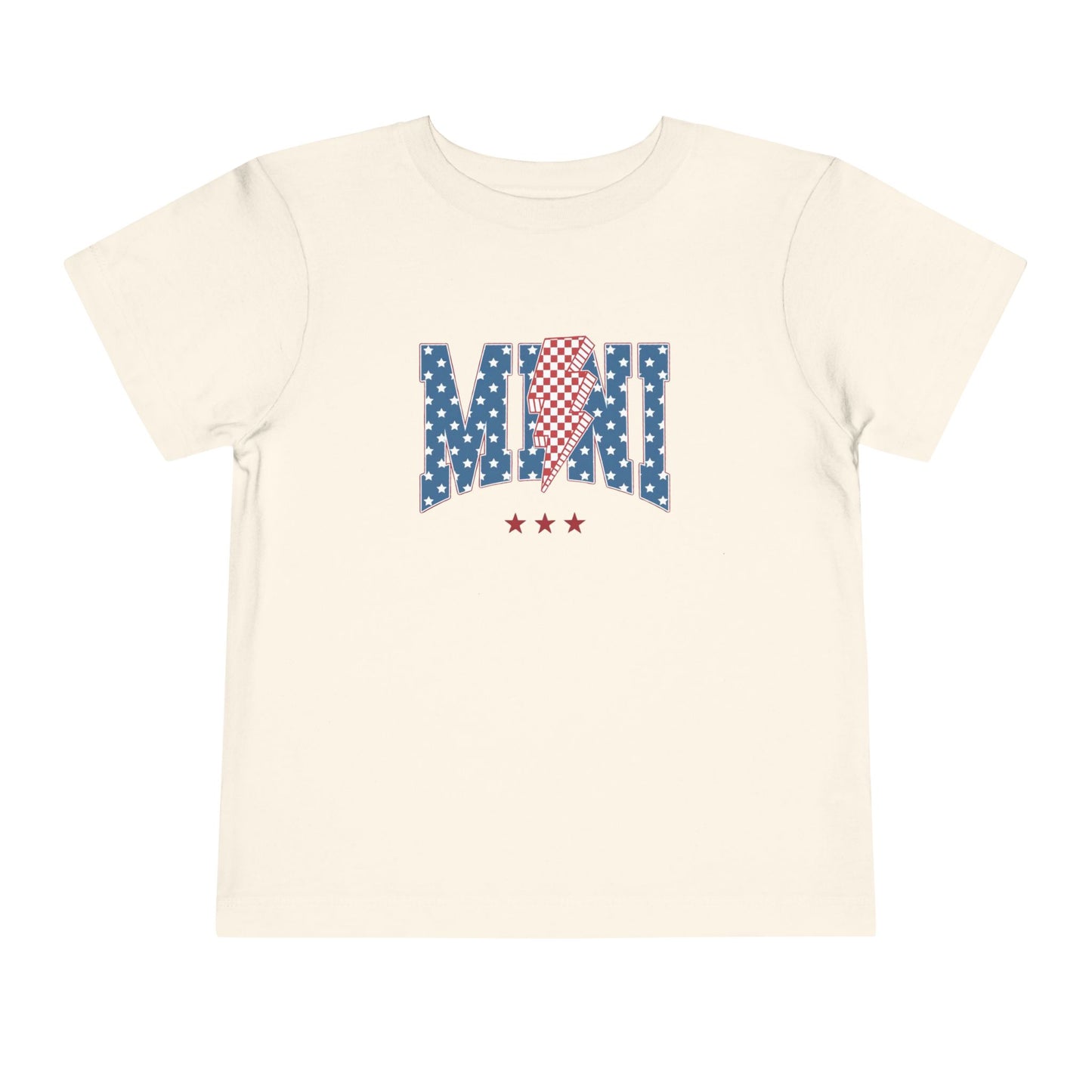 Mini USA Stars Toddler Tee, Perfect for 4th of July, Independence Day, Baby Shower Gift, Picnic, Toddler Playwear, Kids Apparel