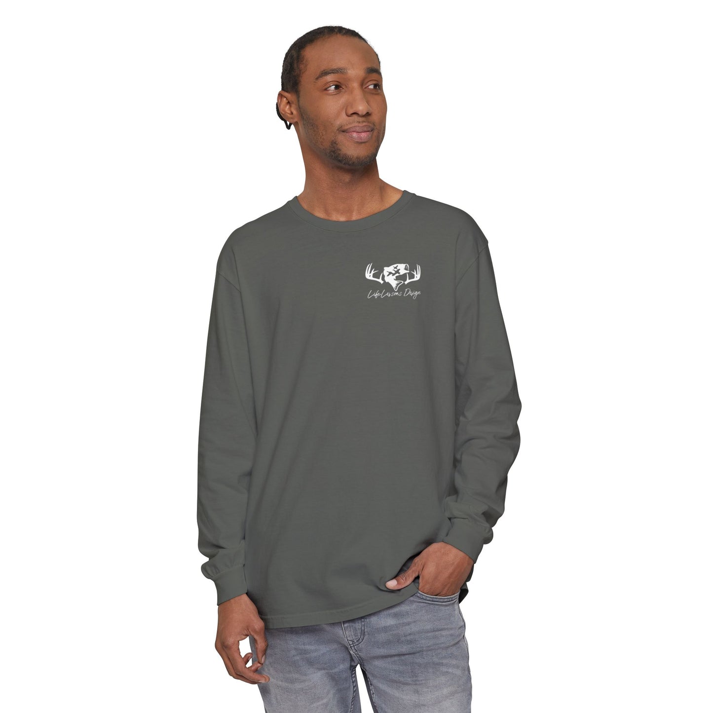 Life Lessons Design fishing & Hunting Long Sleeve Tee