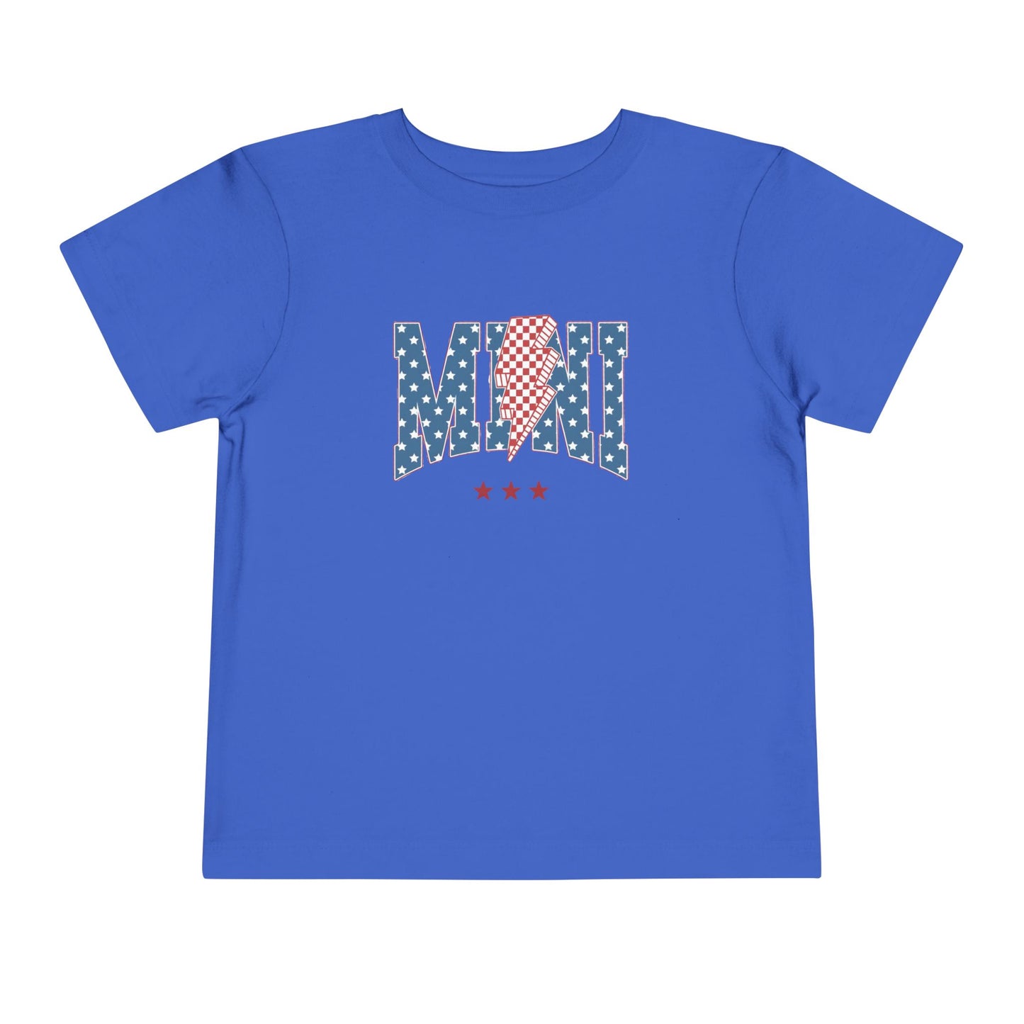 Mini USA Stars Toddler Tee, Perfect for 4th of July, Independence Day, Baby Shower Gift, Picnic, Toddler Playwear, Kids Apparel