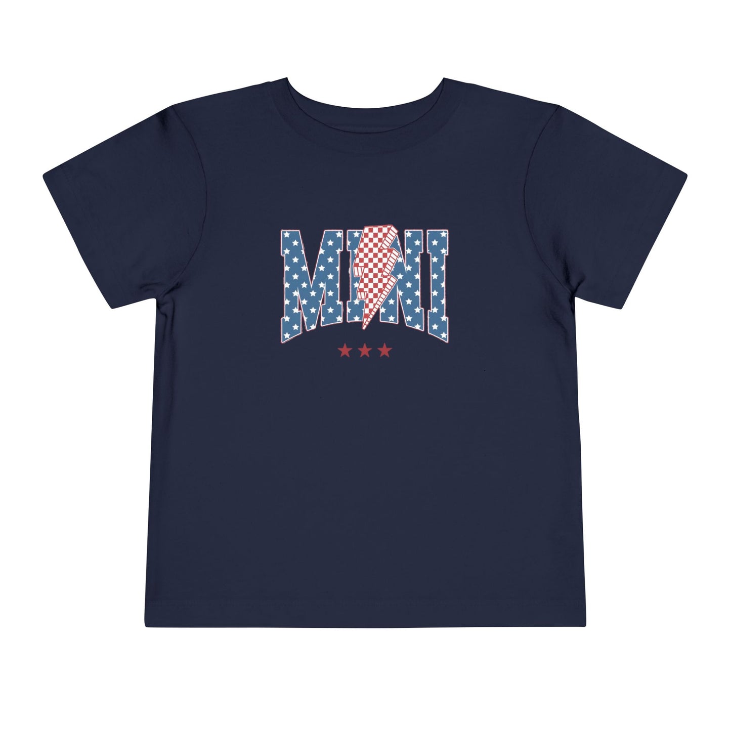 Mini USA Stars Toddler Tee, Perfect for 4th of July, Independence Day, Baby Shower Gift, Picnic, Toddler Playwear, Kids Apparel