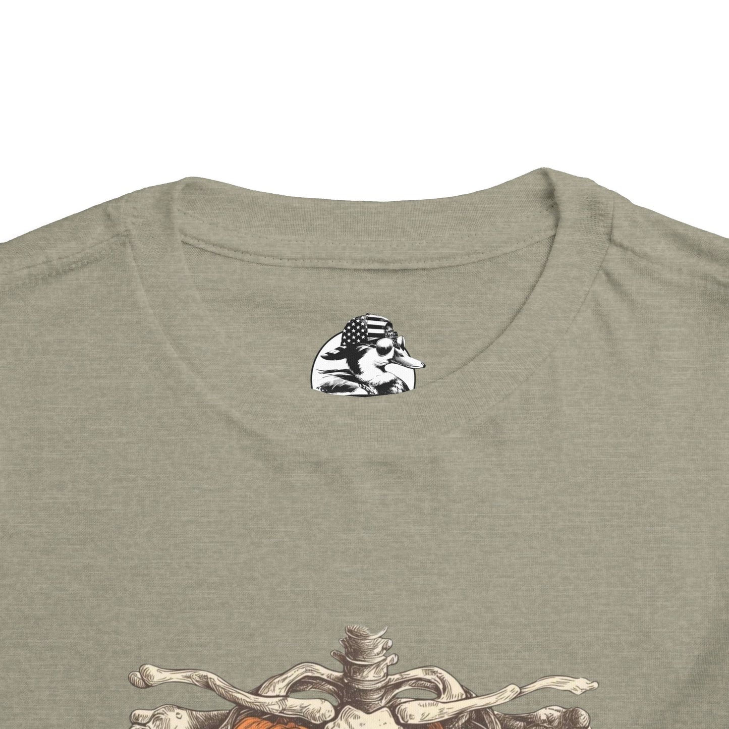Toddler Pumpkin Skeleton Tee