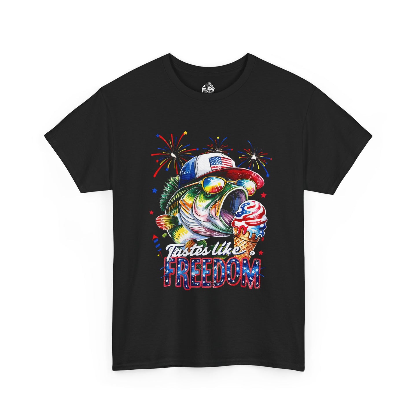 Patriotic Fishing Tee, Fourth of July Shirt, Freedom T-Shirt, Summer Adventure Apparel, Fishing Lover Gift