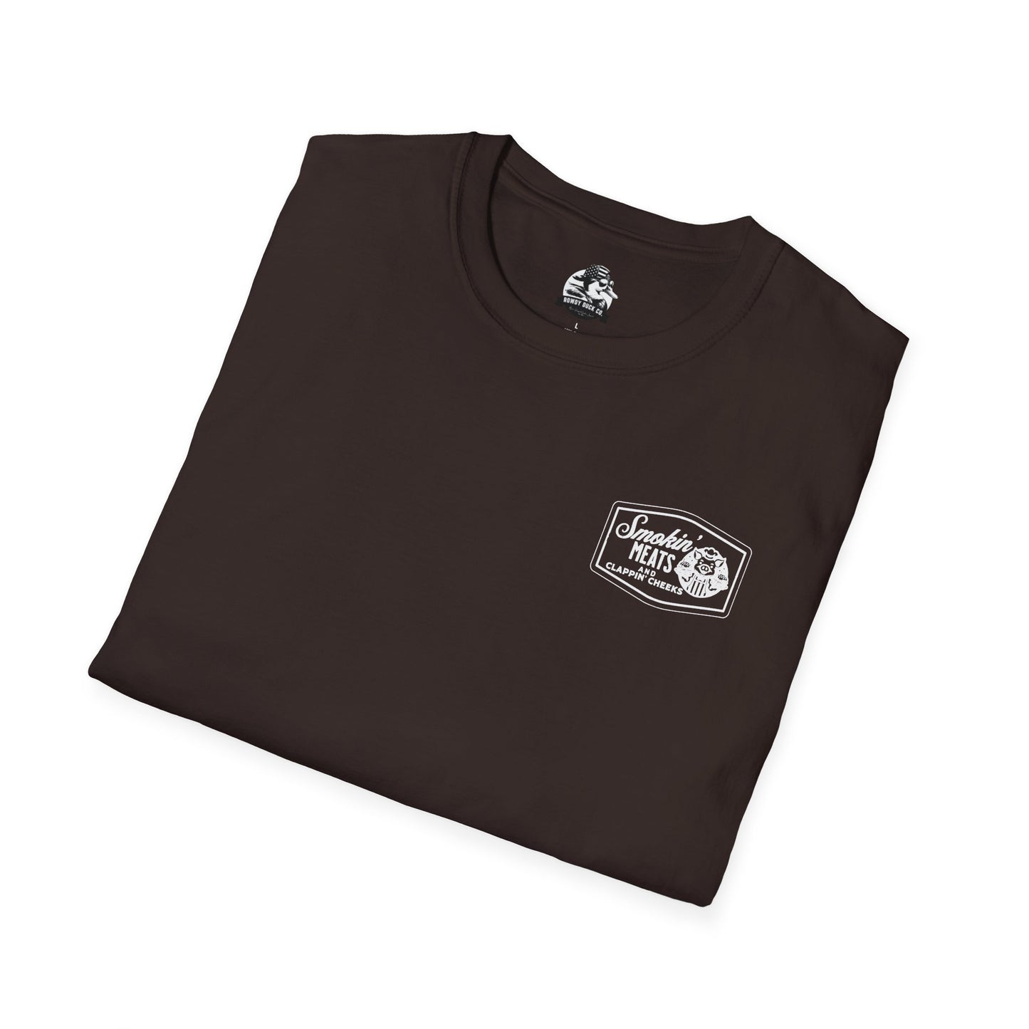 Smokin' Meats T-Shirt - Funny BBQ Humor Unisex Softstyle Tee