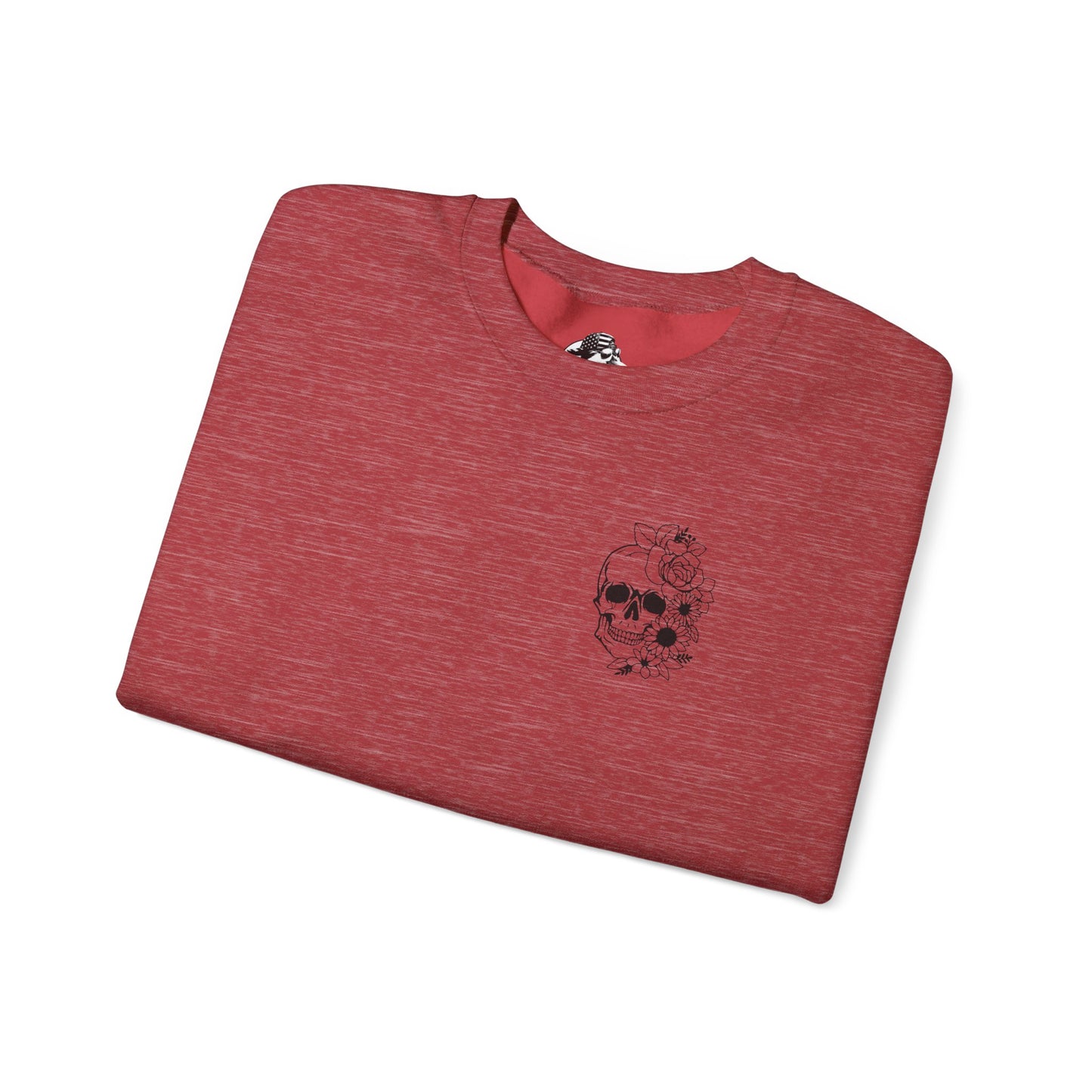Skull "You don't Have to Please Any of These People " Graphic Crewneck Sweatshirt