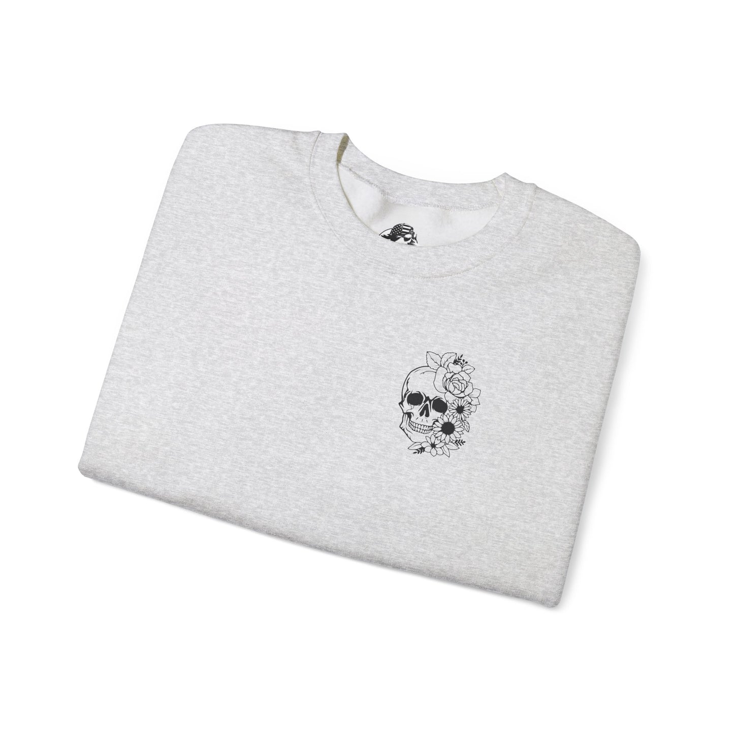 Skull "You don't Have to Please Any of These People " Graphic Crewneck Sweatshirt
