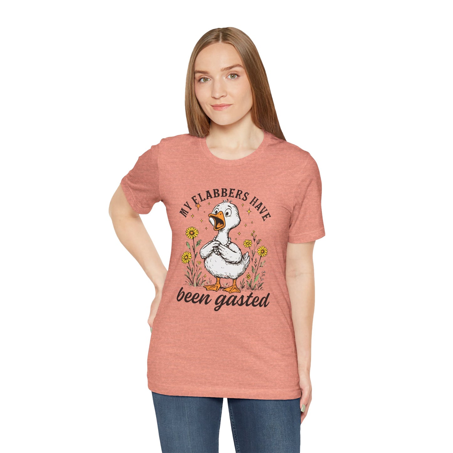 Funny Goose T-Shirt, My Flabbers Have Been Gast-ed Tee, Gift for Bird Lovers, Humorous Apparel, Cute Animal Shirt, Quirky Casual Wear