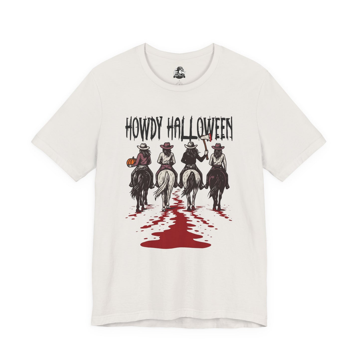 Halloween Cowboy Tee, Howdy Halloween Graphic T-Shirt