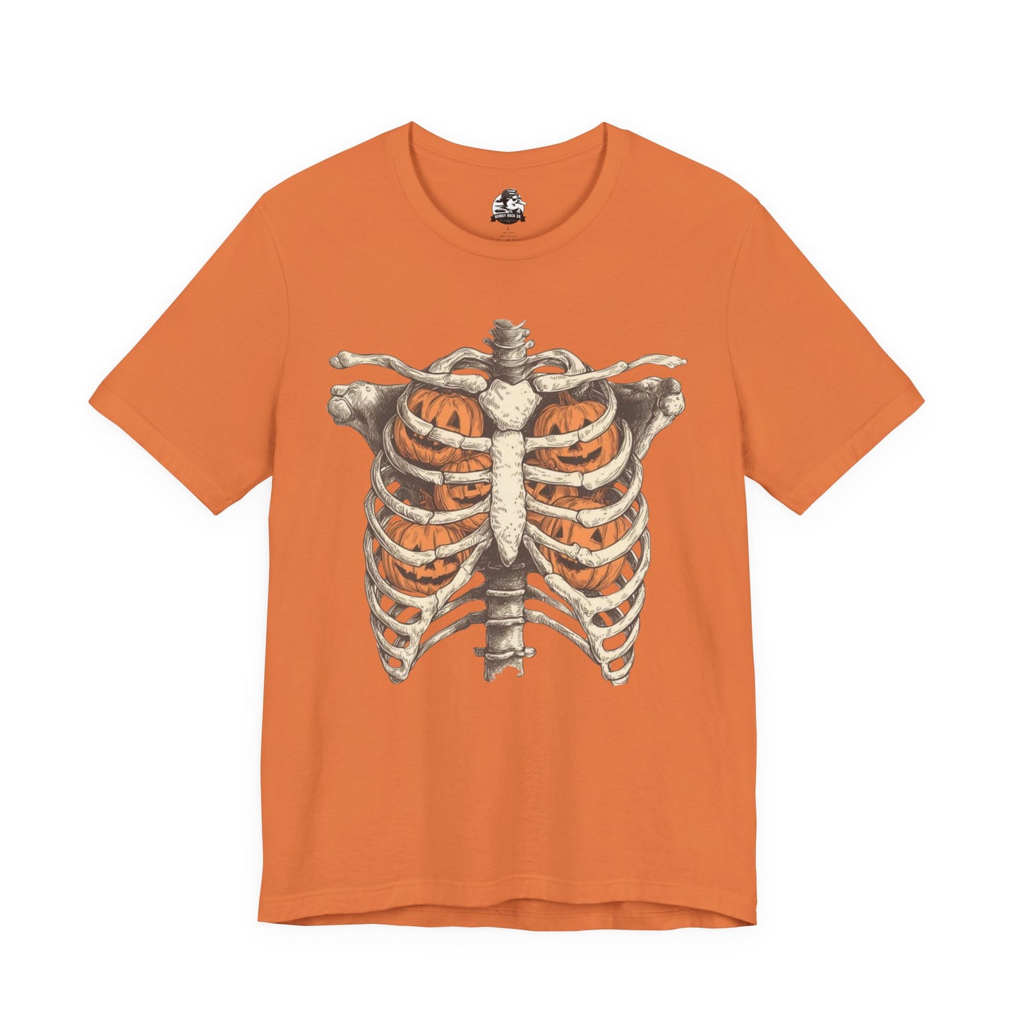 Adult spooky skeleton tee