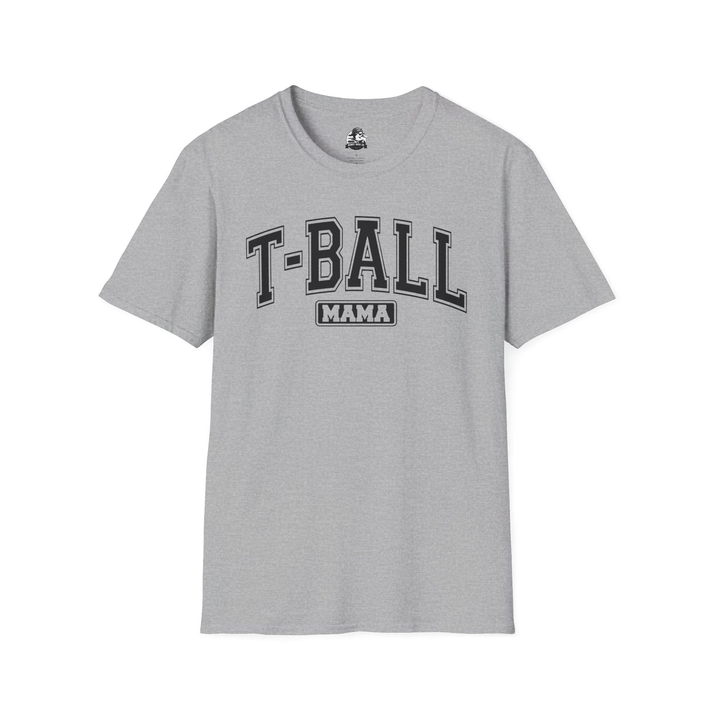 T-Ball Mama Heather Unisex Softstyle T-Shirt - Perfect Gift for Sports Moms