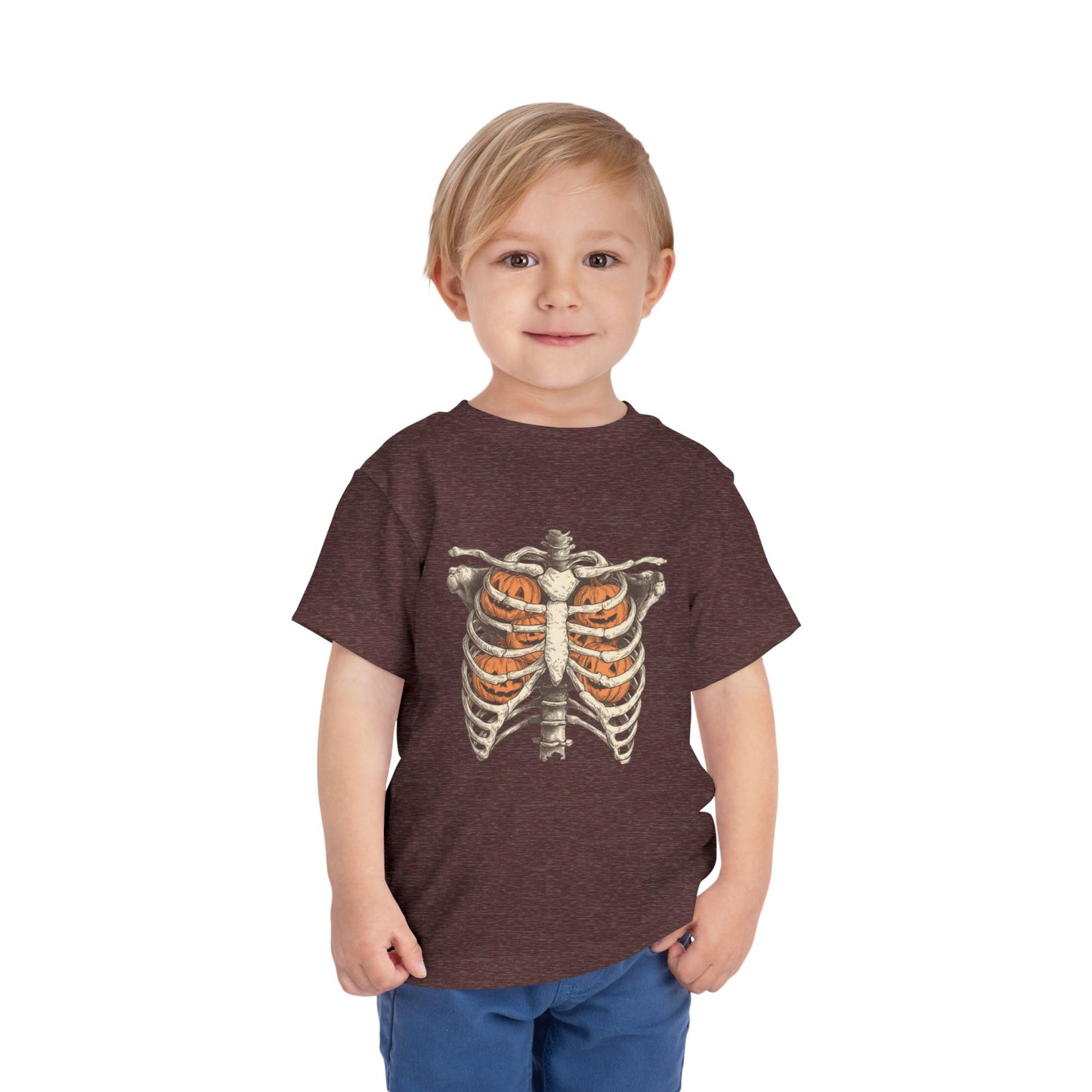 Toddler Pumpkin Skeleton Tee