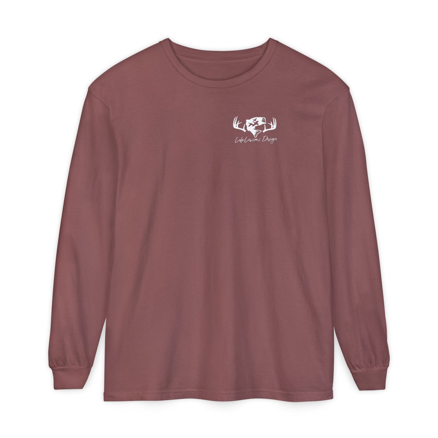 Life Lessons Design fishing & Hunting Long Sleeve Tee