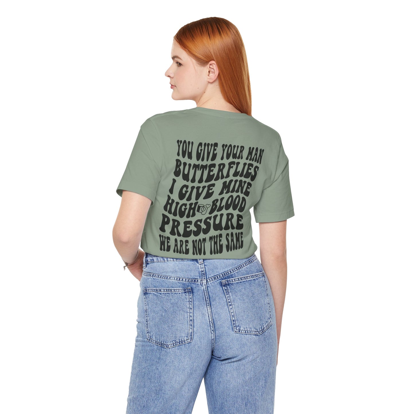 High Blood Pressure Tee, Fun Unisex T-Shirt, Whimsical Short Sleeve Shirt, Gift for Friends, Casual Everyday Wear