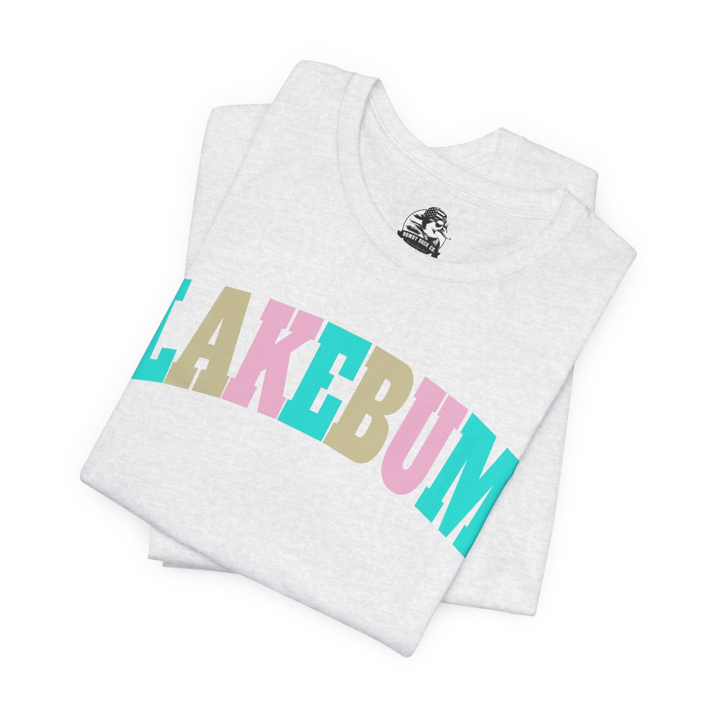 Lakebum Unisex Short Sleeve Tee - Perfect for Summer Getaways, Beach Days, Lake Trips, Casual Outings, Colorful Graphic Tee