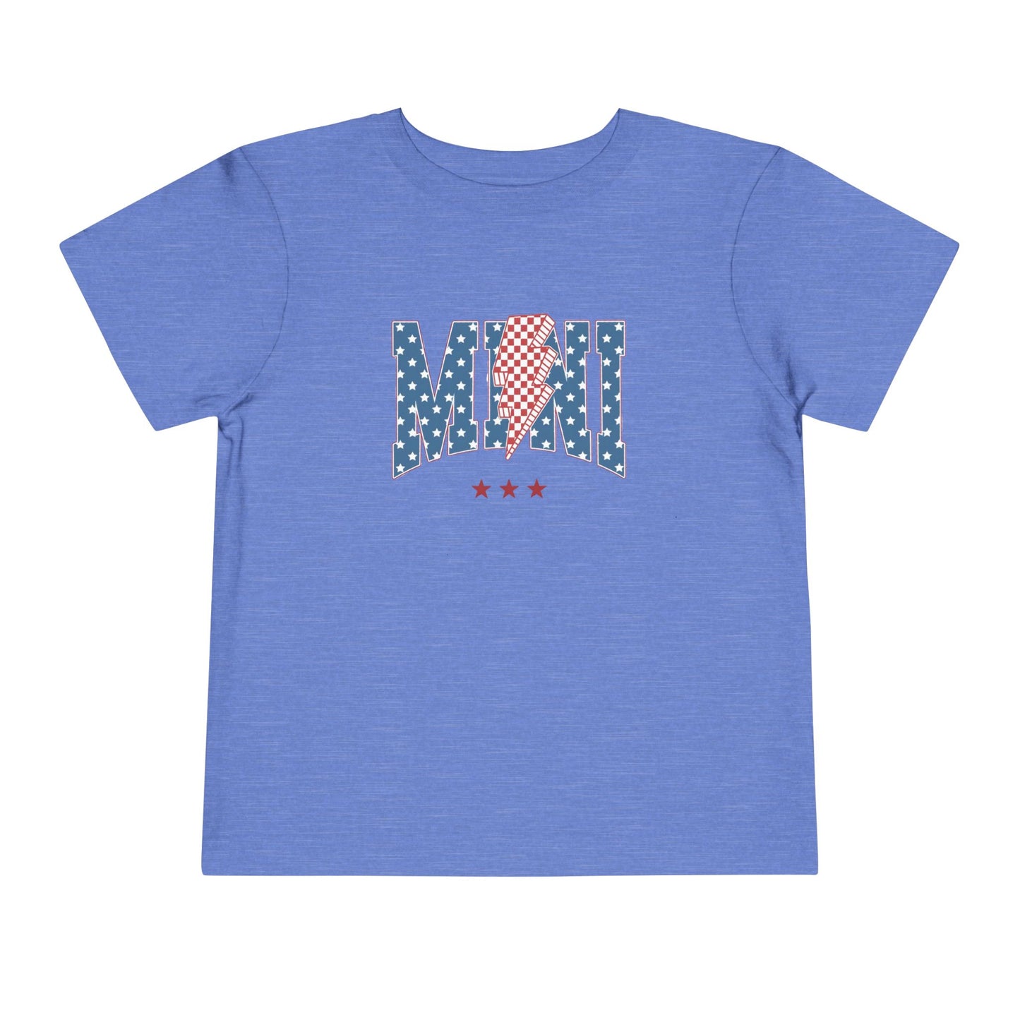 Mini USA Stars Toddler Tee, Perfect for 4th of July, Independence Day, Baby Shower Gift, Picnic, Toddler Playwear, Kids Apparel