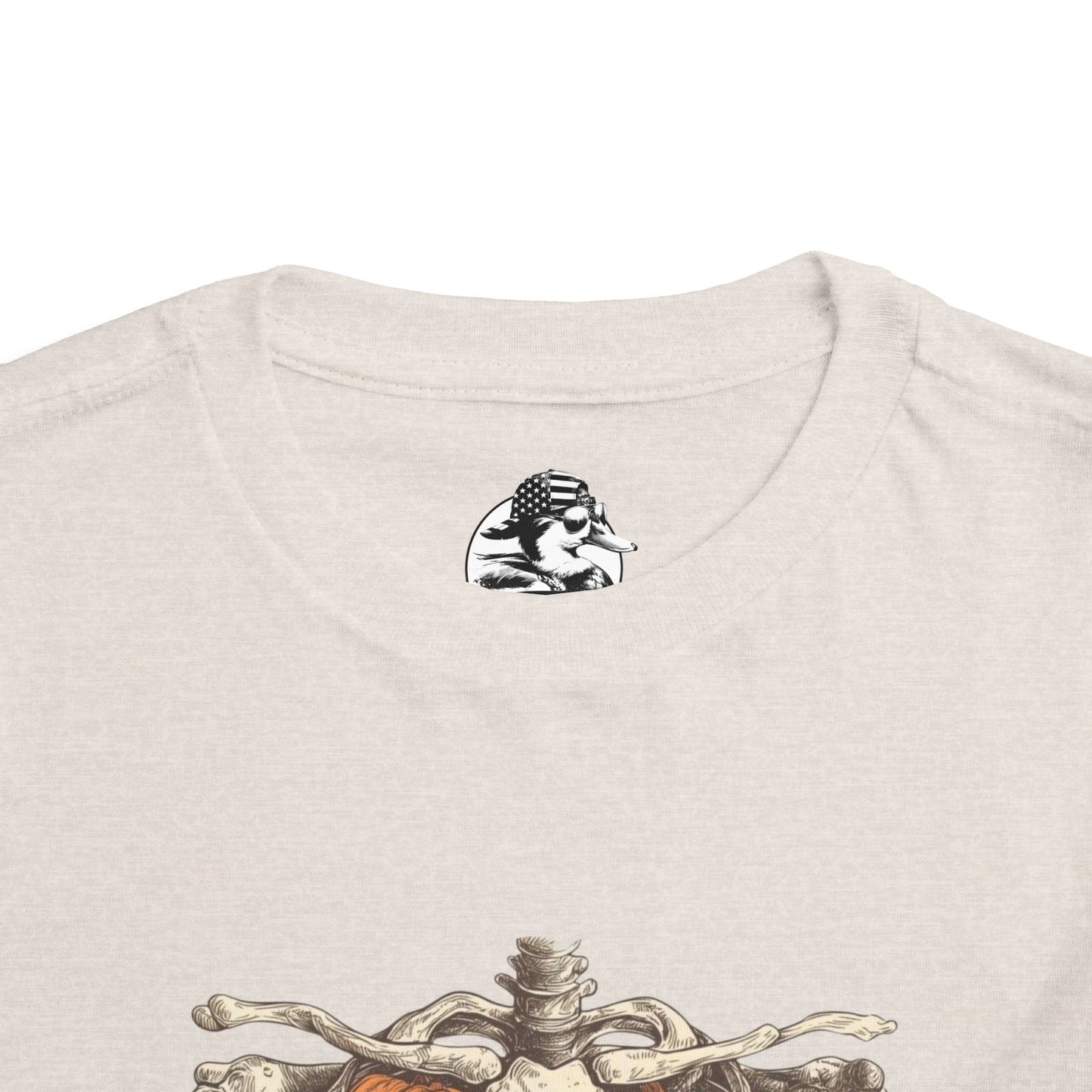 Toddler Pumpkin Skeleton Tee