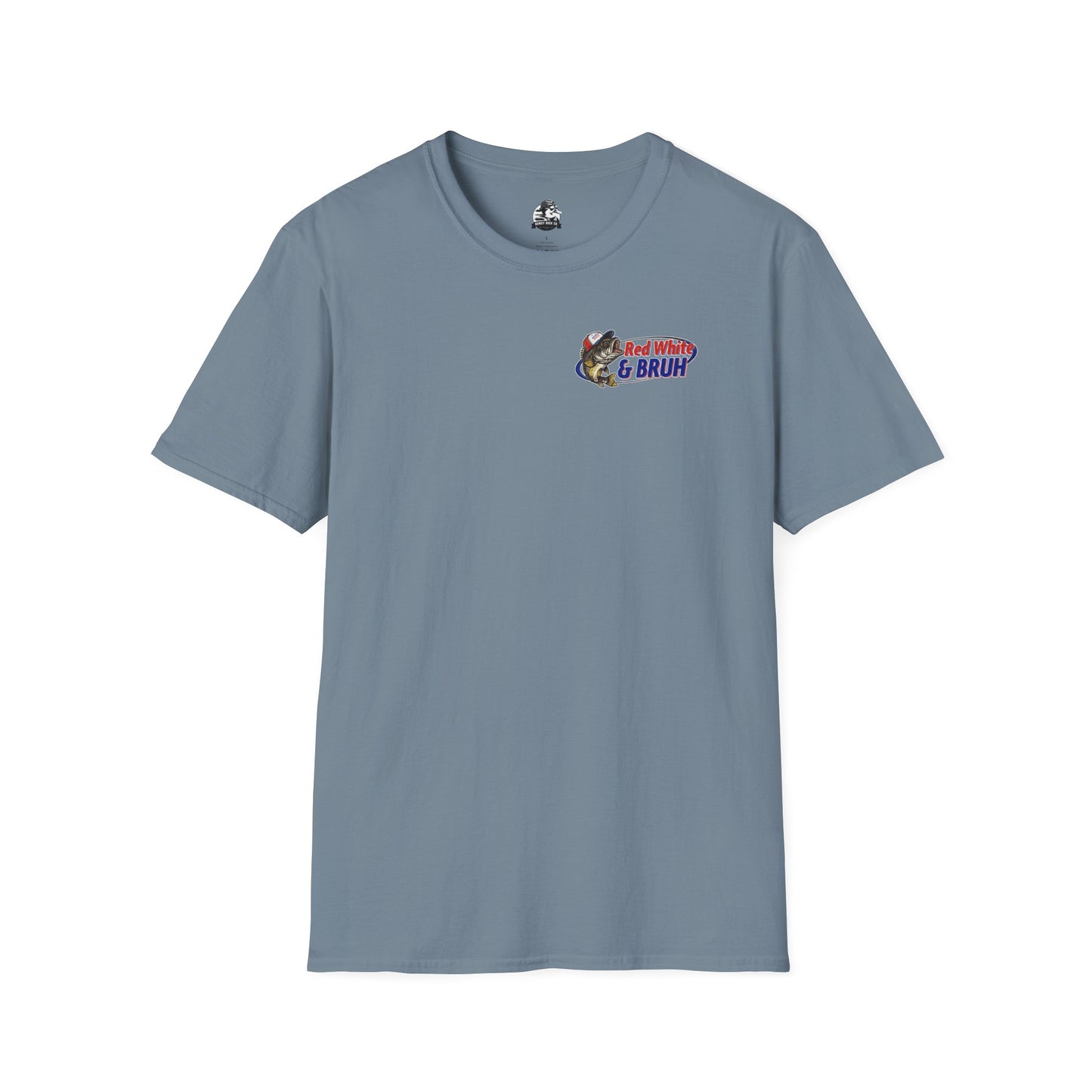Fishing Enthusiast T-Shirt, Casual Summer Tee, Gift for Anglers, Outdoor Adventure Shirt, Red White & Bruh Design