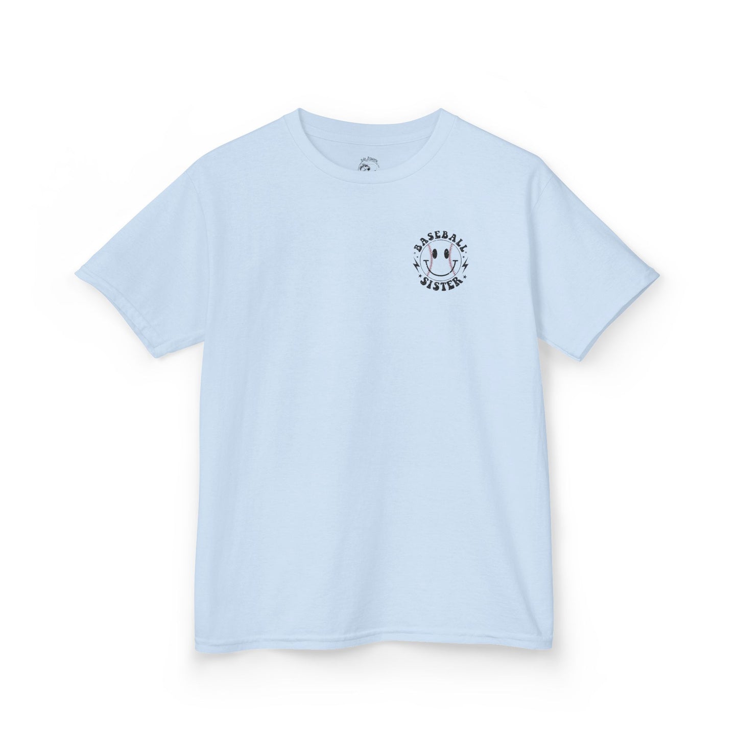Youth Baseball Sister Tee - 'I'm Just Here for the Snacks'