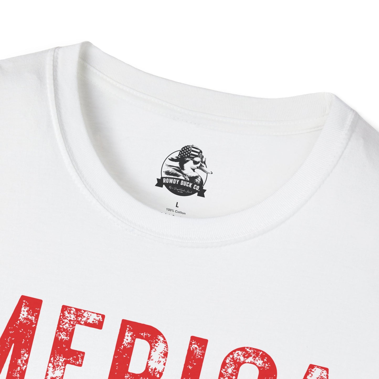'Merica Kicking Ass T-Shirt | Unisex Softstyle Tee for Patriotic Celebrations, 4th of July, Casual Wear, Gifts, Team Spirit