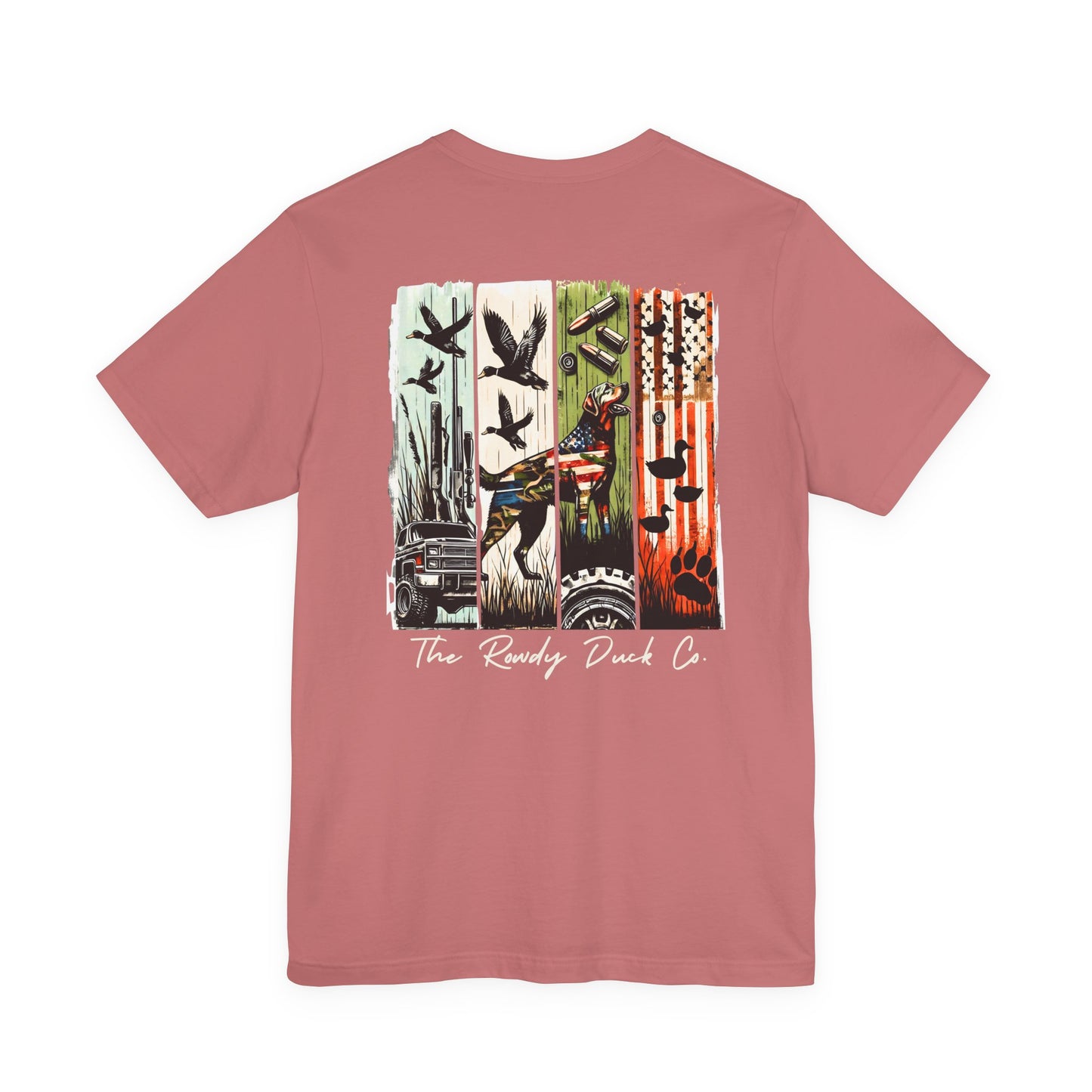 The RowdyDuckCo -Graphic Tee - American Flag Country