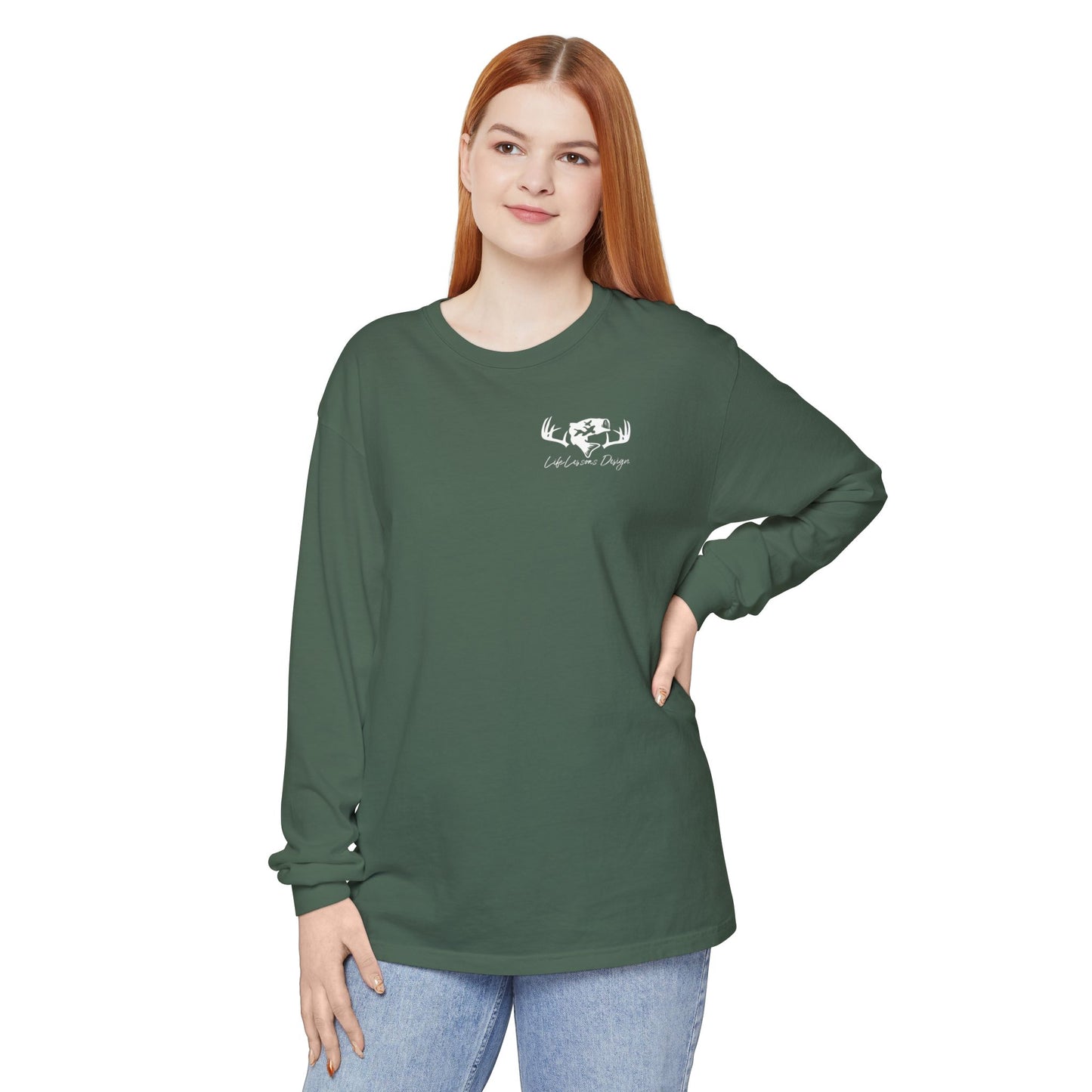 Life Lessons Design fishing & Hunting Long Sleeve Tee