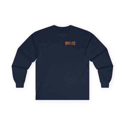 Graphic Long sleeve Tee "Skilled Enough to Hide the parts"