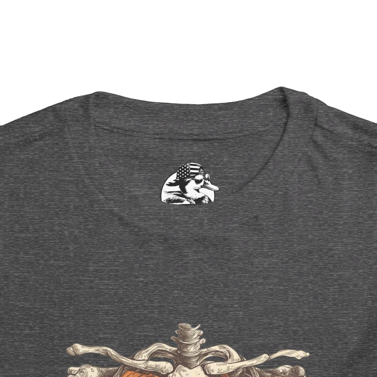 Toddler Pumpkin Skeleton Tee