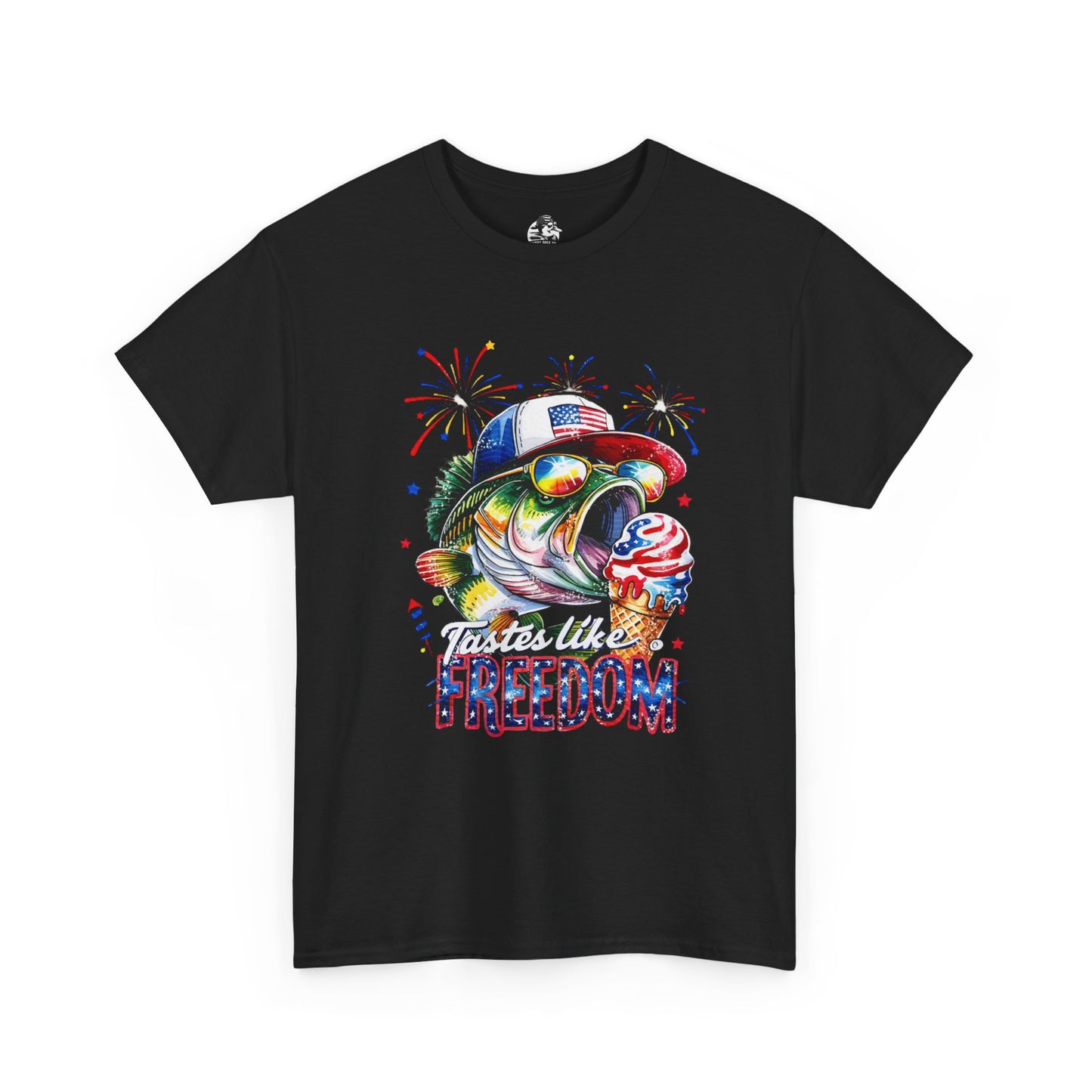 Patriotic Fishing Tee, Fourth of July Shirt, Freedom T-Shirt, Summer Adventure Apparel, Fishing Lover Gift