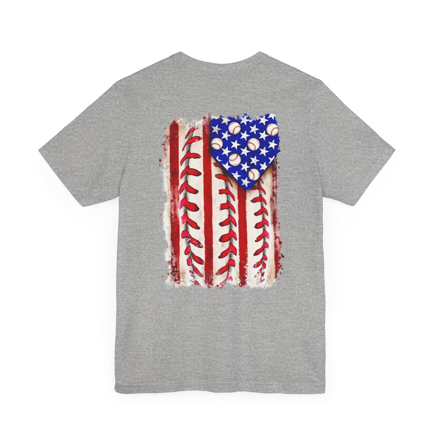 Patriotic Baseball Tee, Unisex T-Shirt, Independence Day Apparel, Sports Fan Gear, Summer BBQ Outfits, Casual Everyday Wear