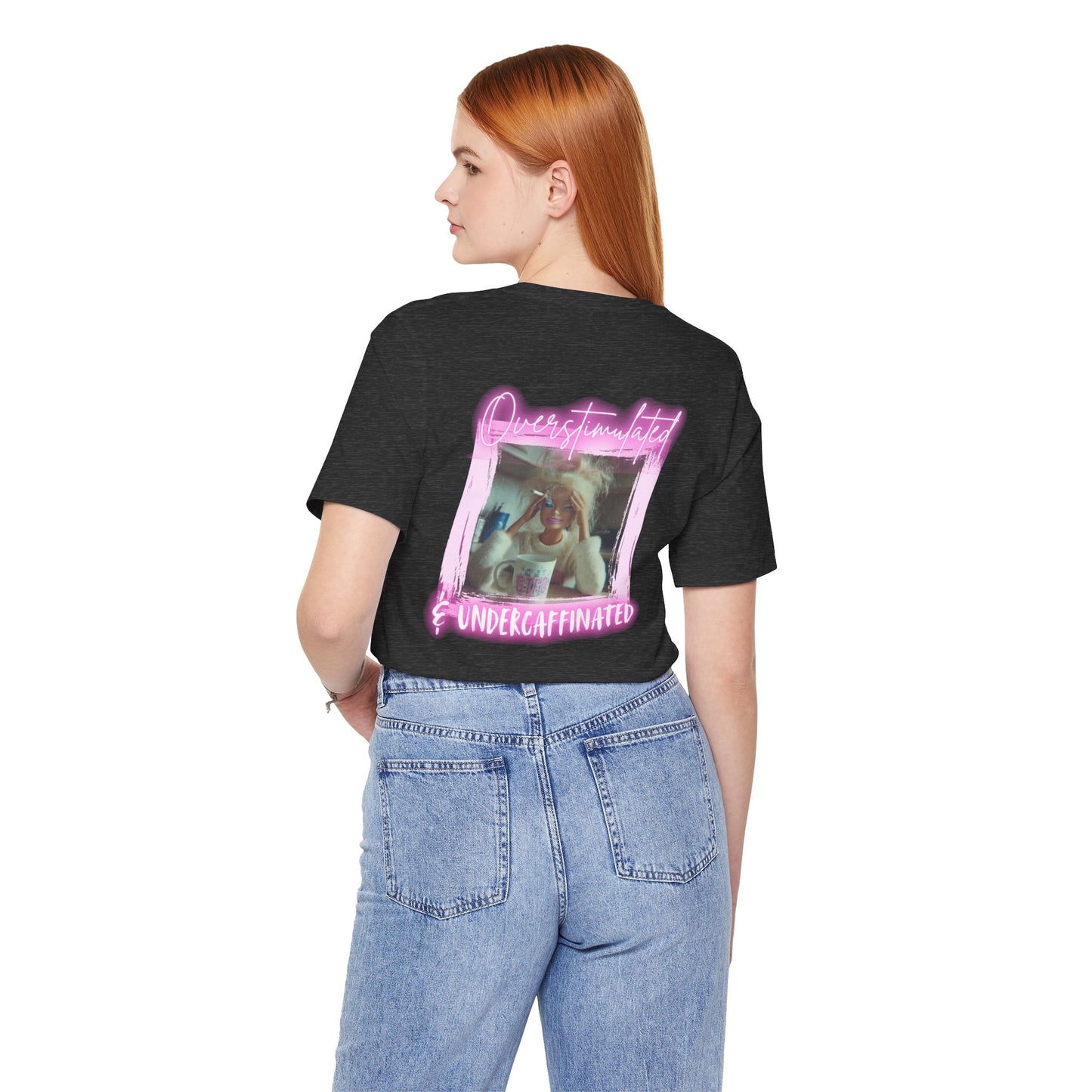 Undercaffeinated Pink Photo Tee BB