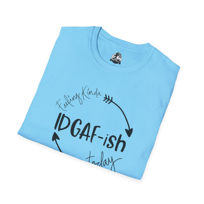 IDGAF-ish Unisex Softstyle T-Shirt, Casual Tee, Gift for Him/Her, Funny Shirt, Everyday Wear, Quirky Apparel