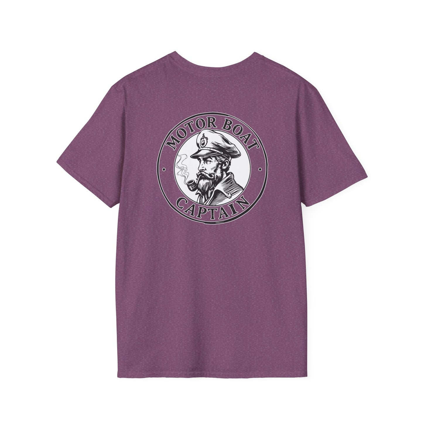 Motor Boat Captain Unisex Softstyle T-Shirt - Nautical Adventure Tee