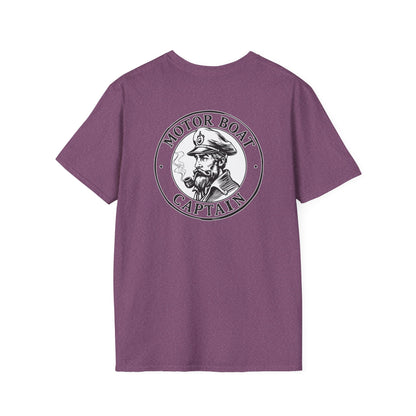 Motor Boat Captain Unisex Softstyle T-Shirt - Nautical Adventure Tee