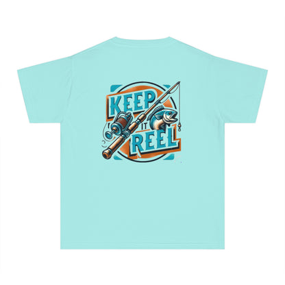 Comfort Color Youth Fishing Tee - Keep It Reel!