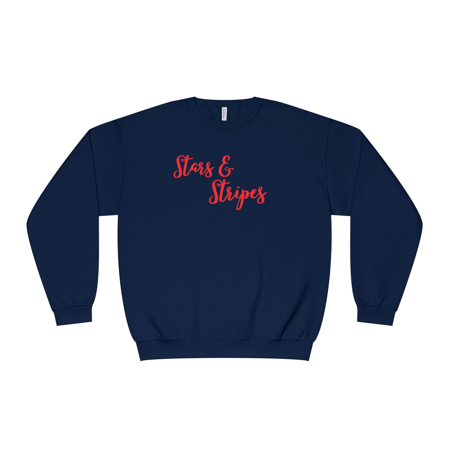 Stars & Stripes Unisex Crewneck Sweatshirt - Cozy Apparel for Casual Days, Gift for Independence Day, Summer BBQs, Fun Gatherings