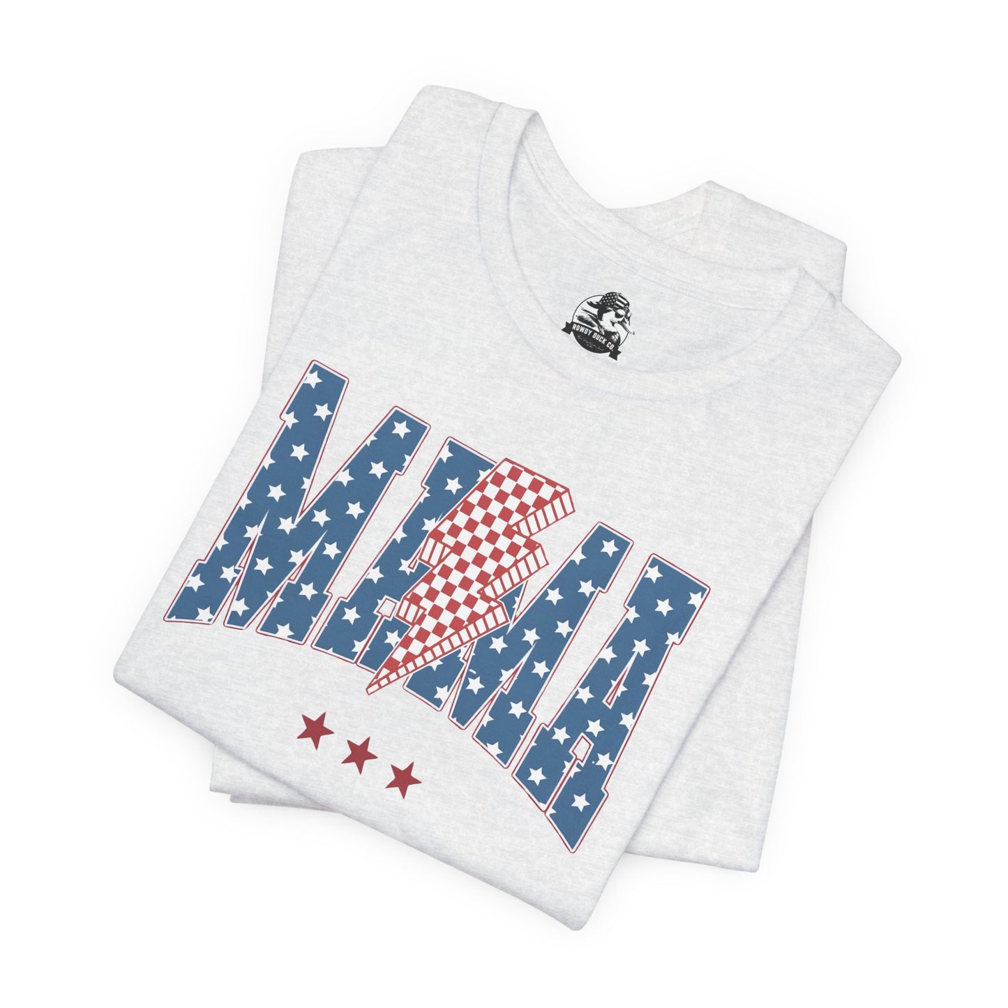 Comfy Women's Graphic tee - Mama -Stars & stripes -lightning bolt