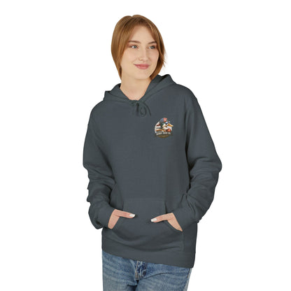 Patriotic Duck Hoodie, Fun Casual Wear for Outdoors, Gift for Animal Lovers, Unique Hoodie for Holidays, Comfy Everyday Style