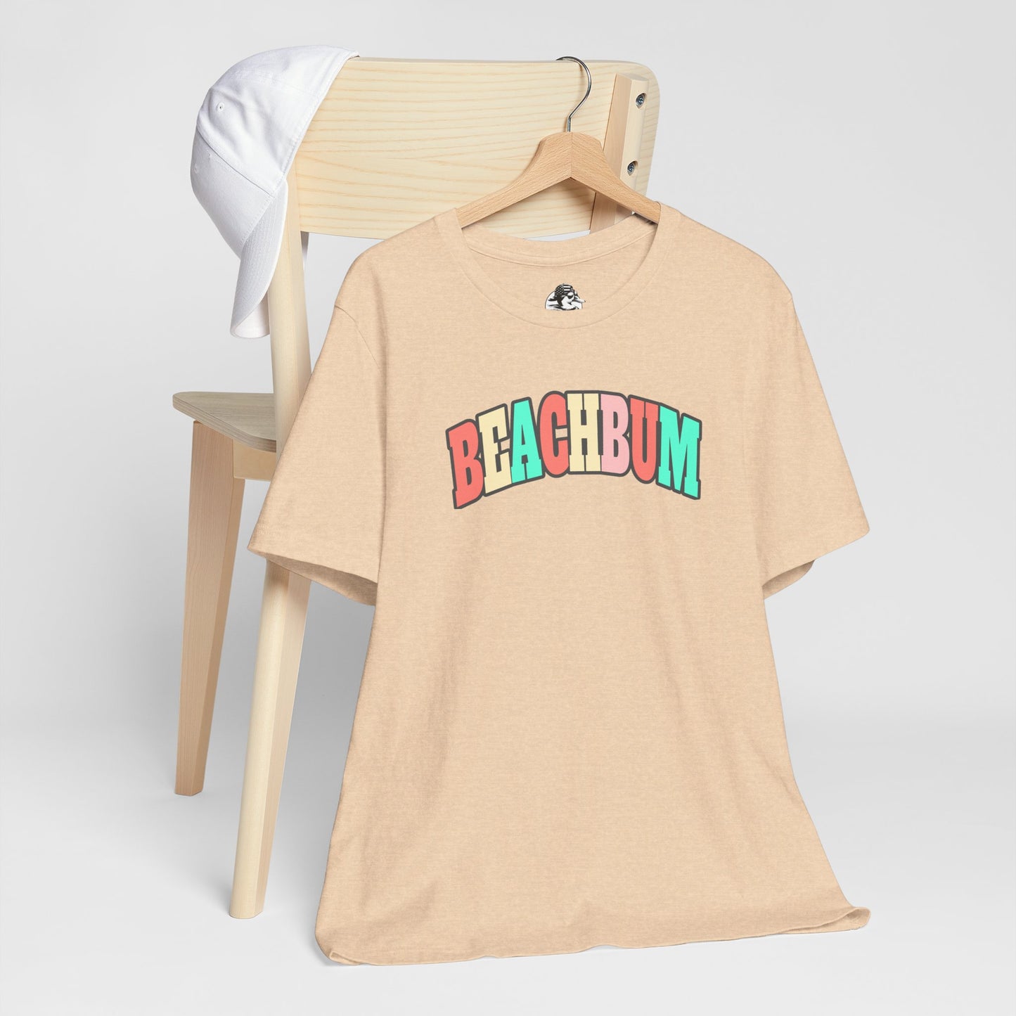 Beach Bum Unisex Tee, Summer Vibes Shirt, Casual Wear, Beach Party Top, Gift for Travel Lovers, Relaxed Summer Attire