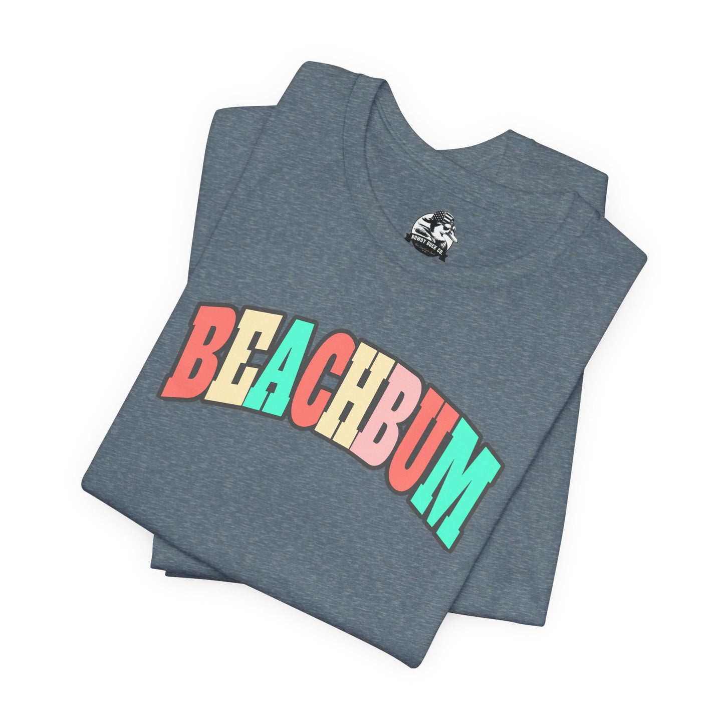Beach Bum Unisex Tee, Summer Vibes Shirt, Casual Wear, Beach Party Top, Gift for Travel Lovers, Relaxed Summer Attire