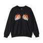 Pumpkin boo-bies (pumpkin smashing season) fleece crewneck