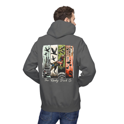 The RowdyDuckCo. -Graphic Hoodie - American Flag Country