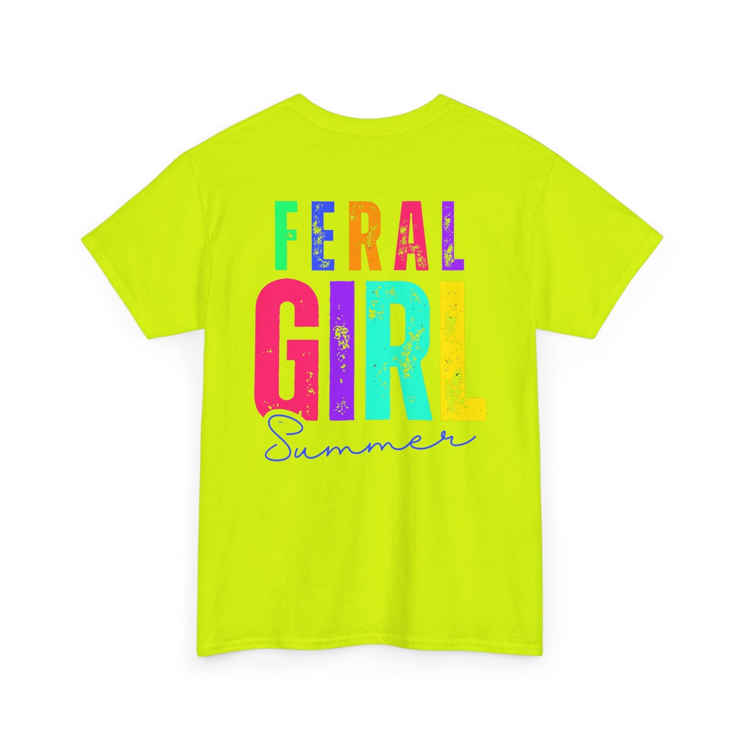 Feral Girl Summer Tee, Trendy Unisex T-Shirt, Casual Summer Wear, Gift for Friends, Festival Outfit, Playful Graphic Tee