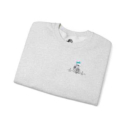 Unisex Fleece Crewneck 50% anxiety 50% coffee
