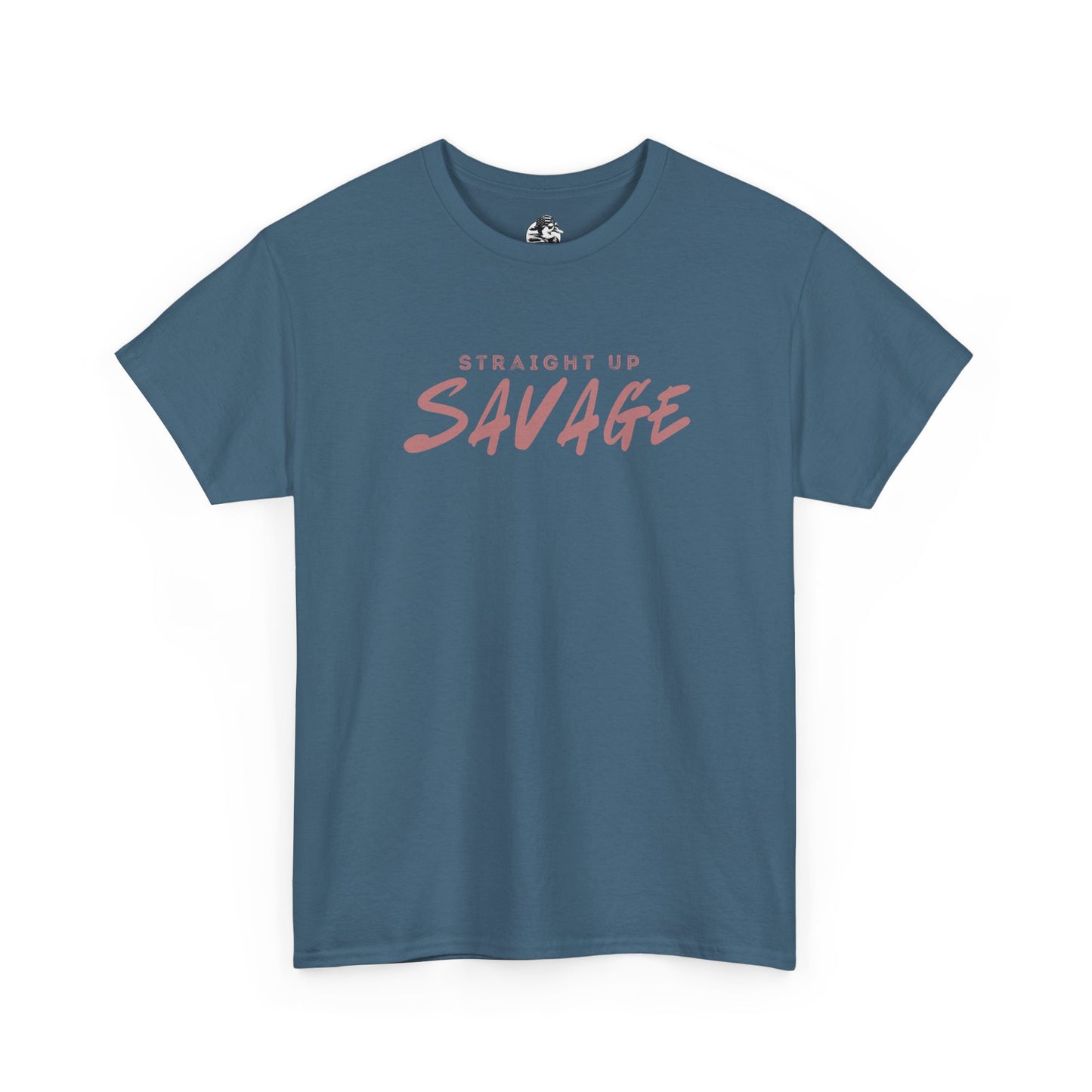 Unisex Heavy Cotton Tee - "Straight Up Savage" Apparel, Funny Gift for Friends, Casual Wear, Street Style Clothing, Birthday T-Shirt