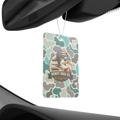 Turquoise Camo Car Air Freshener - Adventure Vibes
