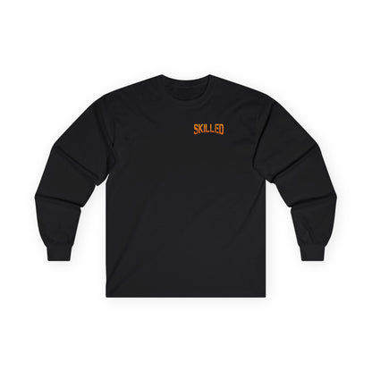Graphic Long sleeve Tee "Skilled Enough to Hide the parts"