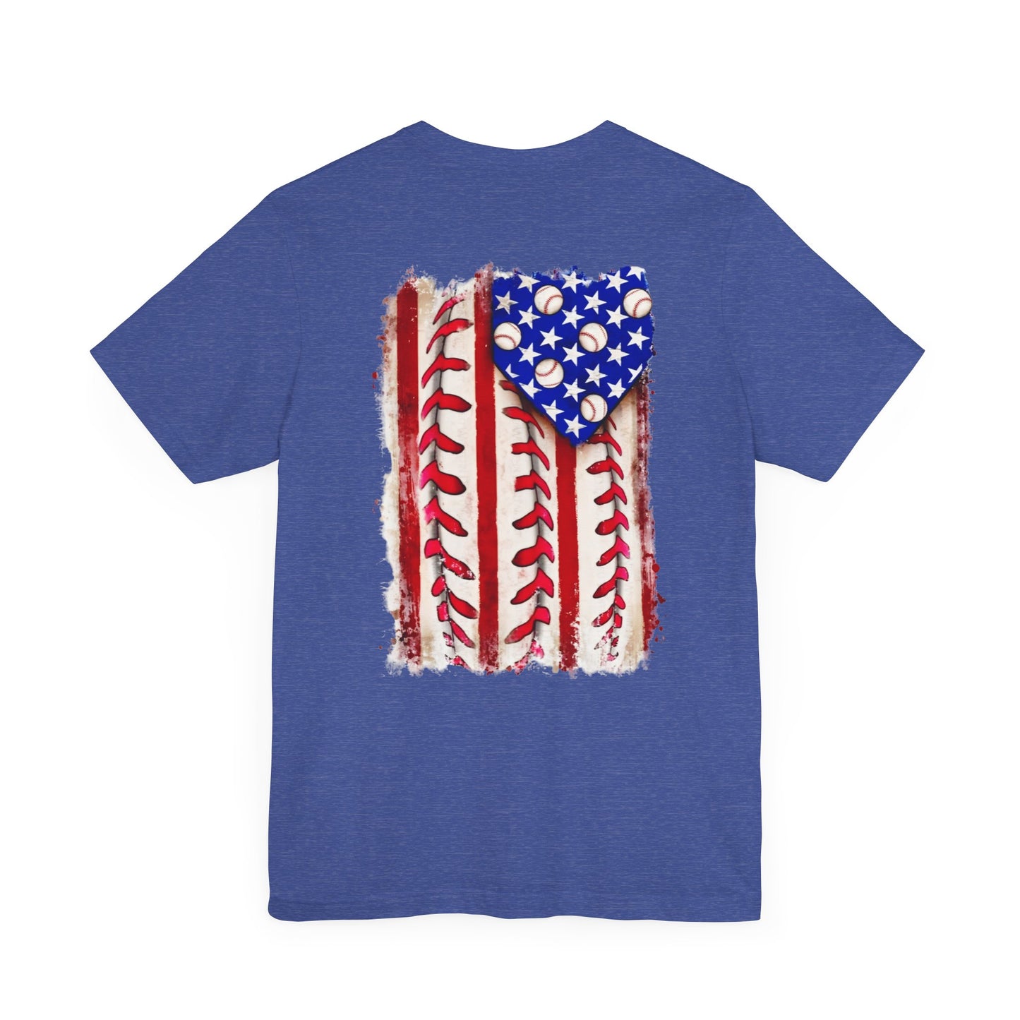 Patriotic Baseball Tee, Unisex T-Shirt, Independence Day Apparel, Sports Fan Gear, Summer BBQ Outfits, Casual Everyday Wear